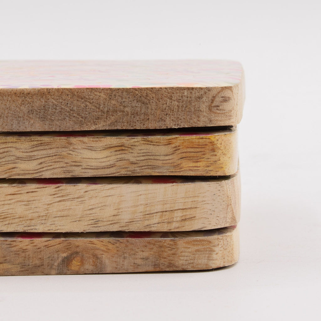 Summer Meadow - Set of 4 Square Coasters