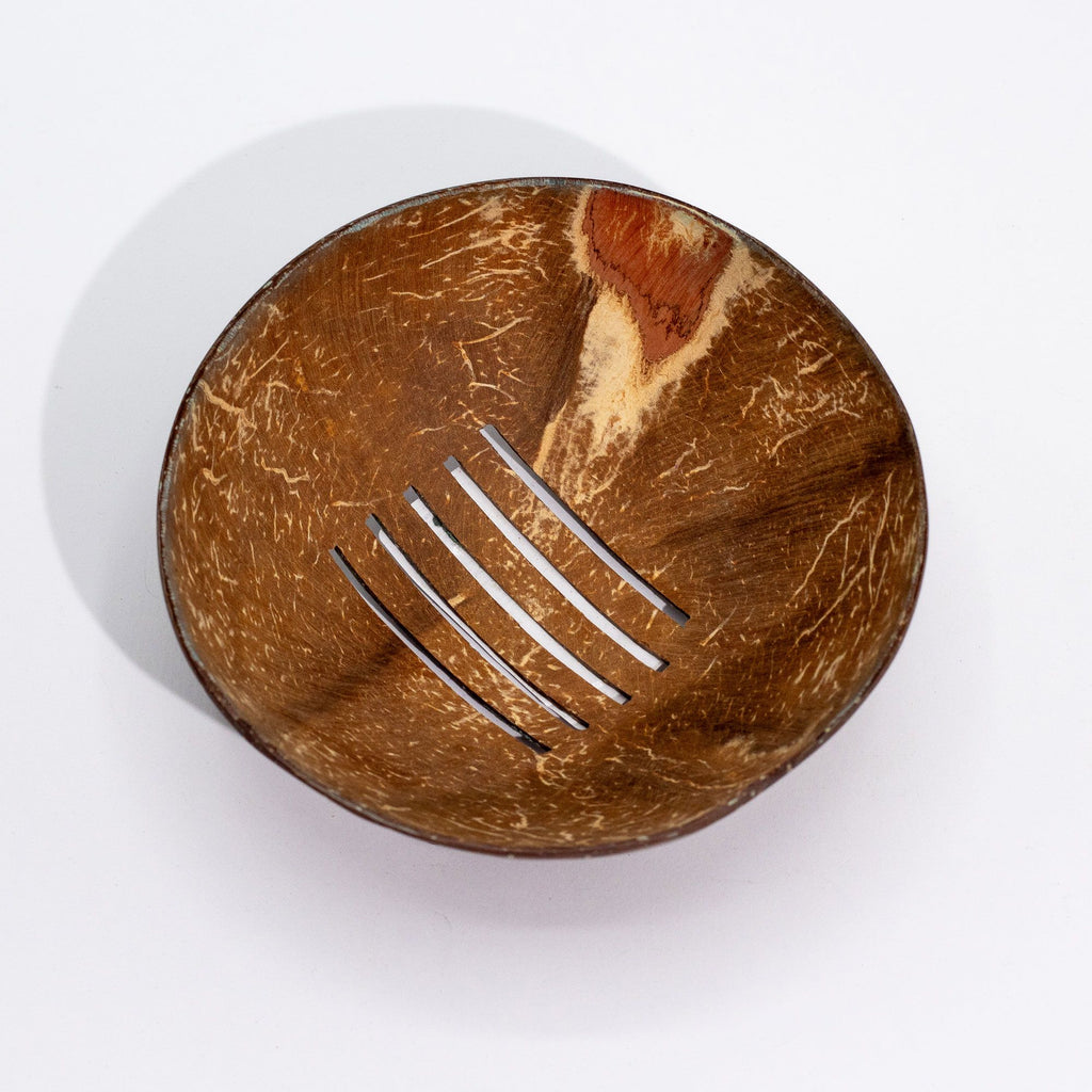 Natural Coconut Soap Dish - Round