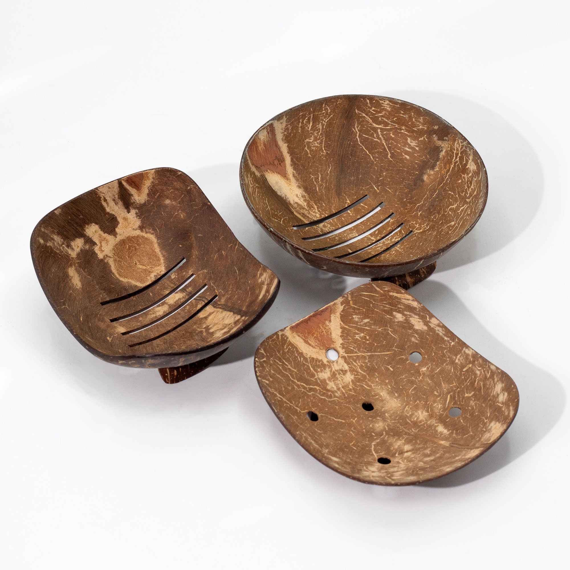 Natural Coconut Soap Dish - Round