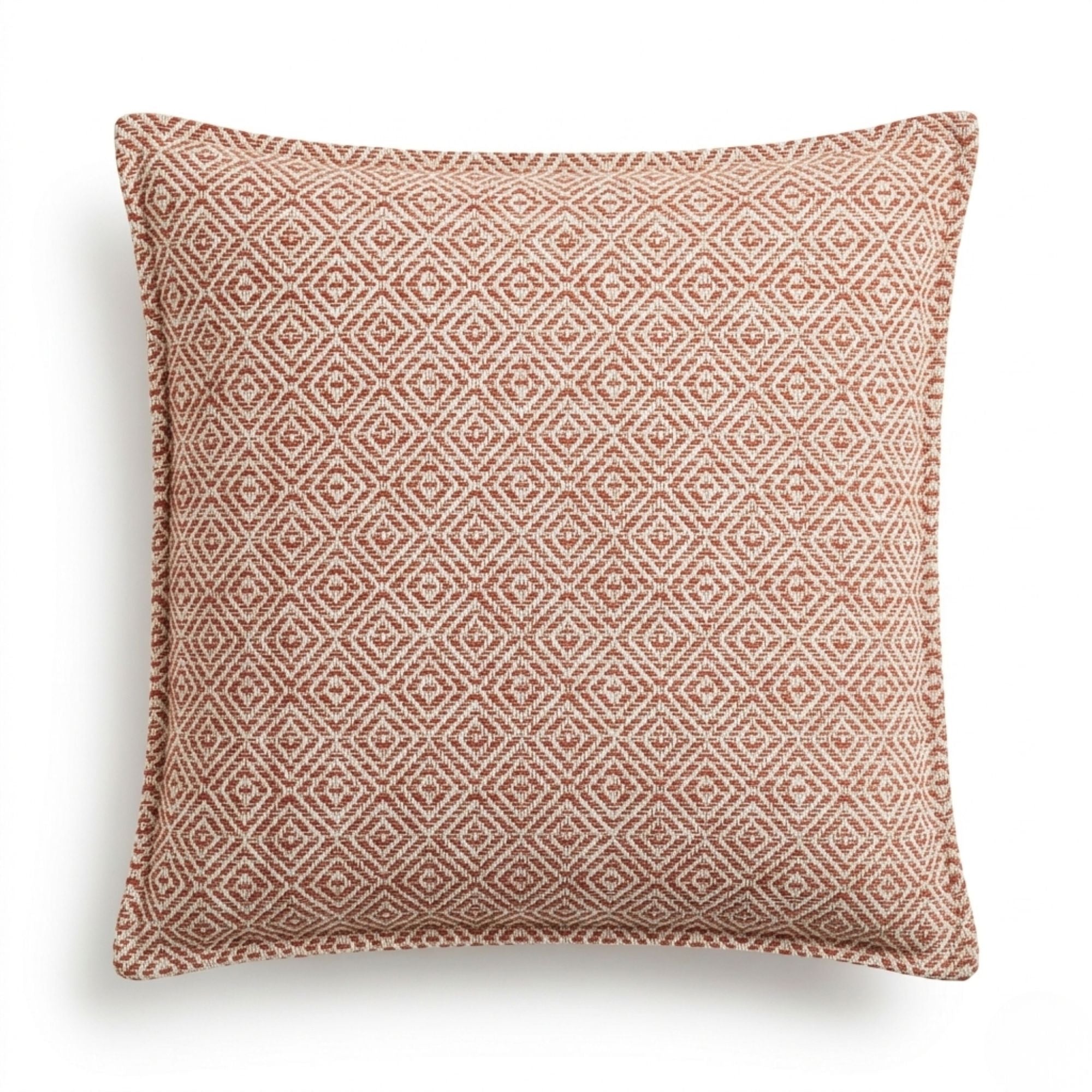 Classic Cushion Cover - Burgundy Squares
