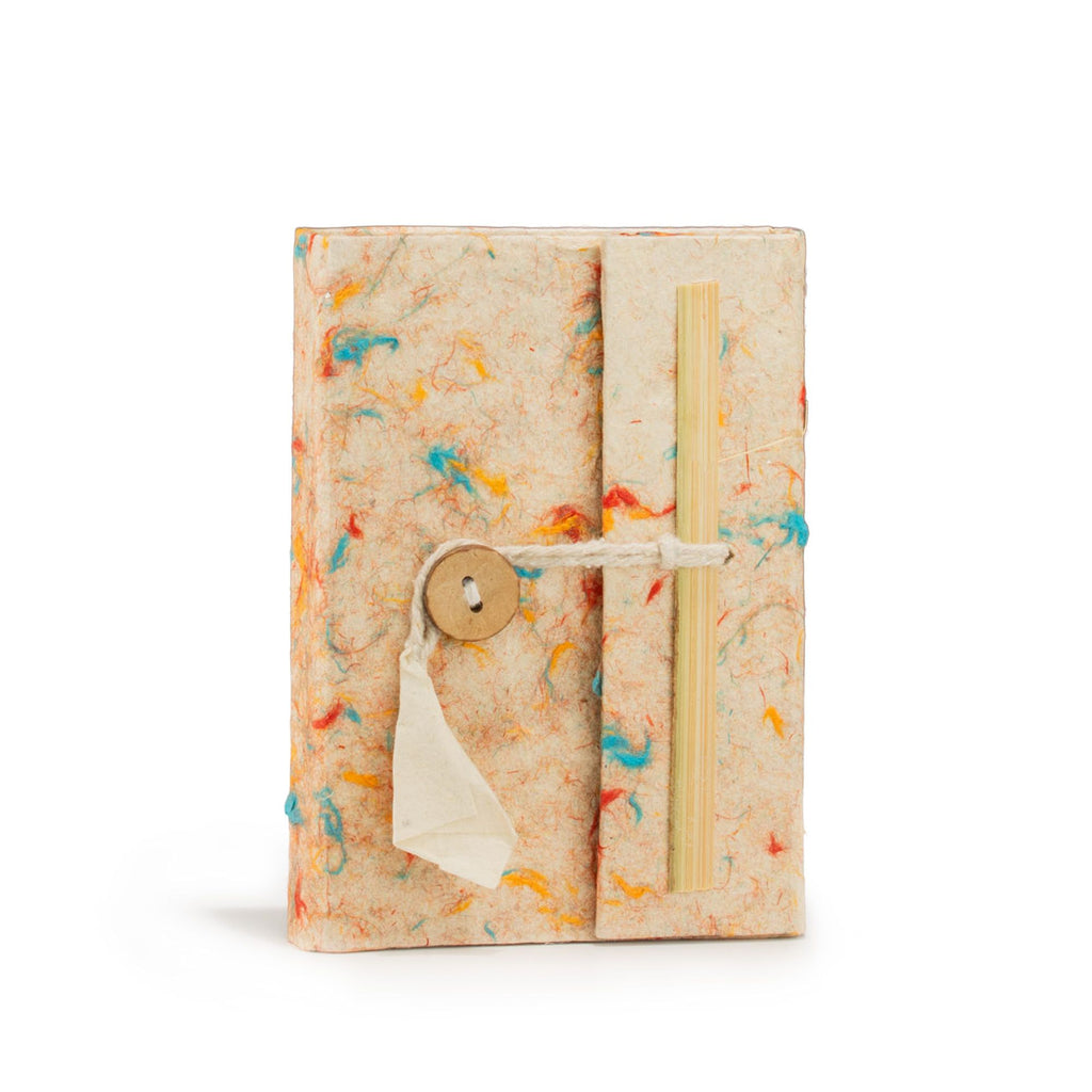 Lokta Mixed Colour Cotton Notebook – Pocket Sized