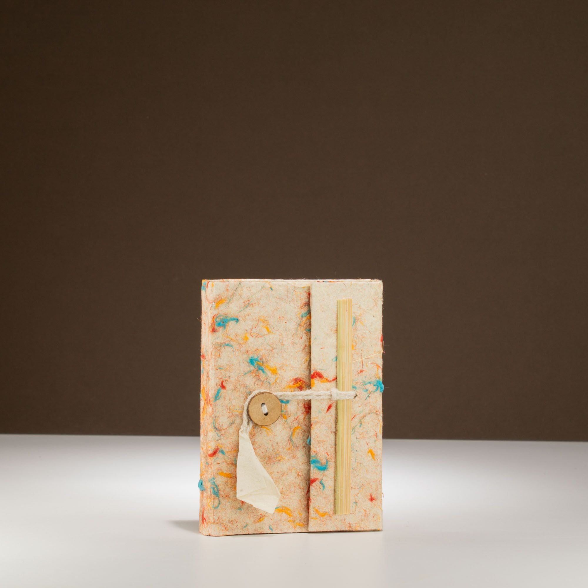 Lokta Mixed Colour Cotton Notebook – Pocket Sized