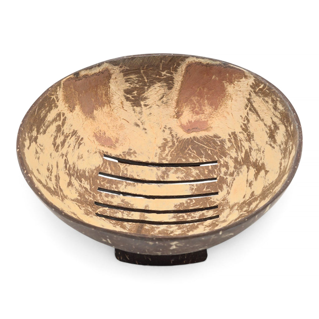 Natural Coconut Soap Dish - Round