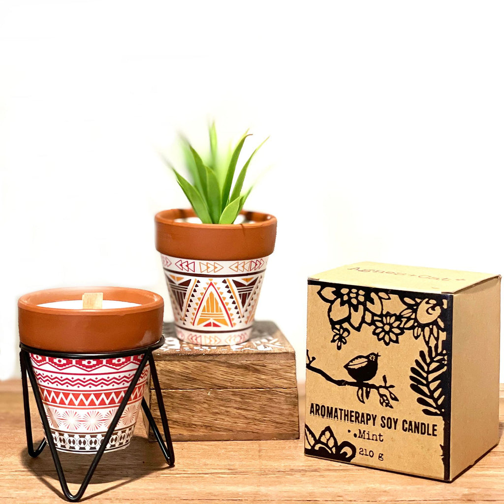 Agnes + Cat Herb Garden Candles - Geranium