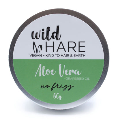 Container of Wild Hare Aloe Vera Solid Shampoo Bar on a white background
