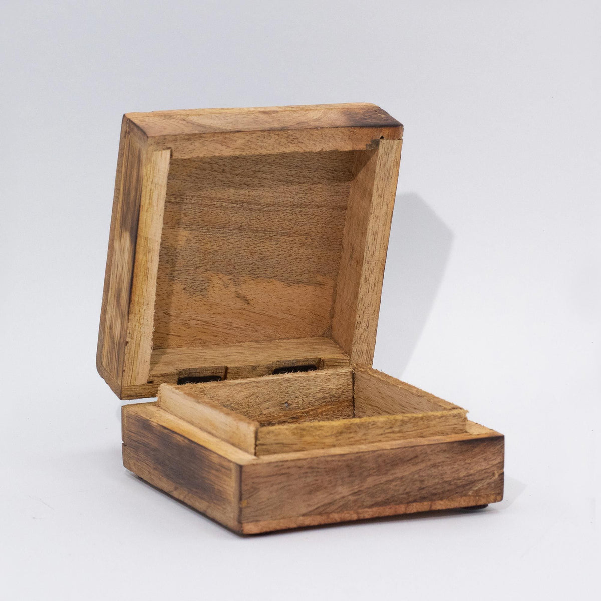 Mushroom Mango Wood Trinket Box
