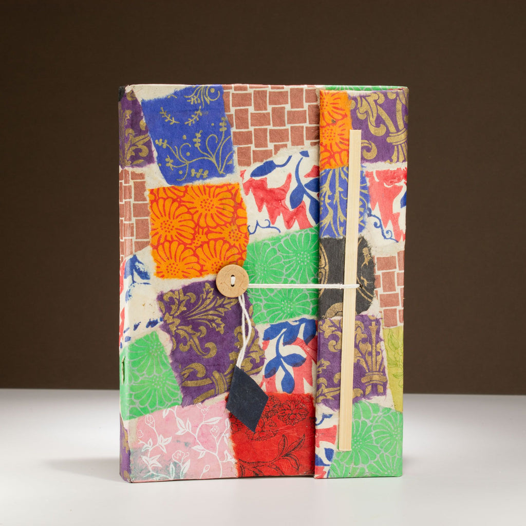 Lokta Patchwork Handmade Paper Notebook – A5