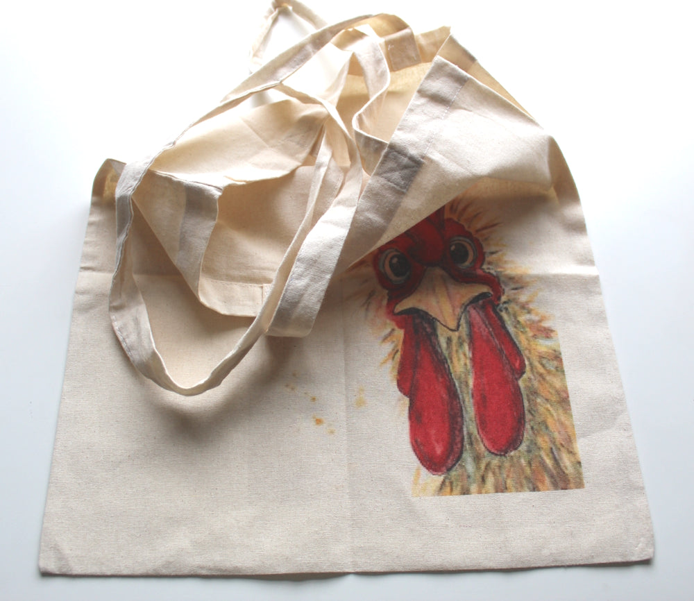 Crazy Chicken Tote Bag