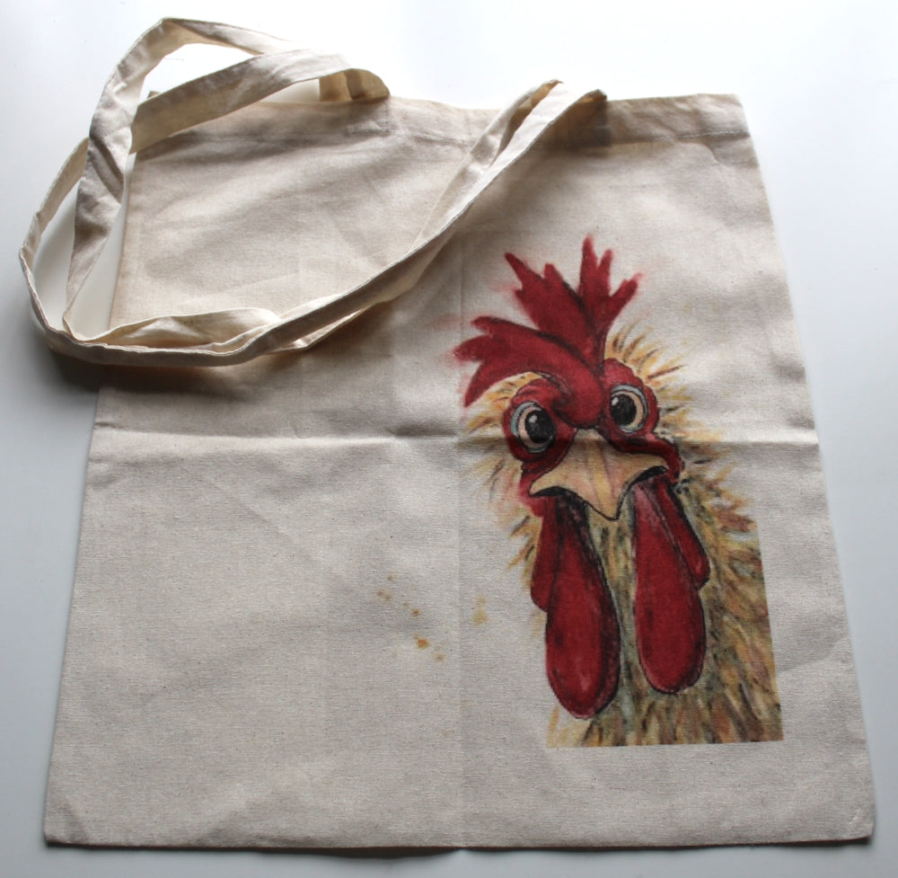 Crazy Chicken Tote Bag