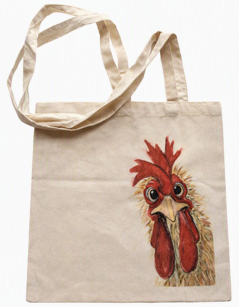 Crazy Chicken Tote Bag