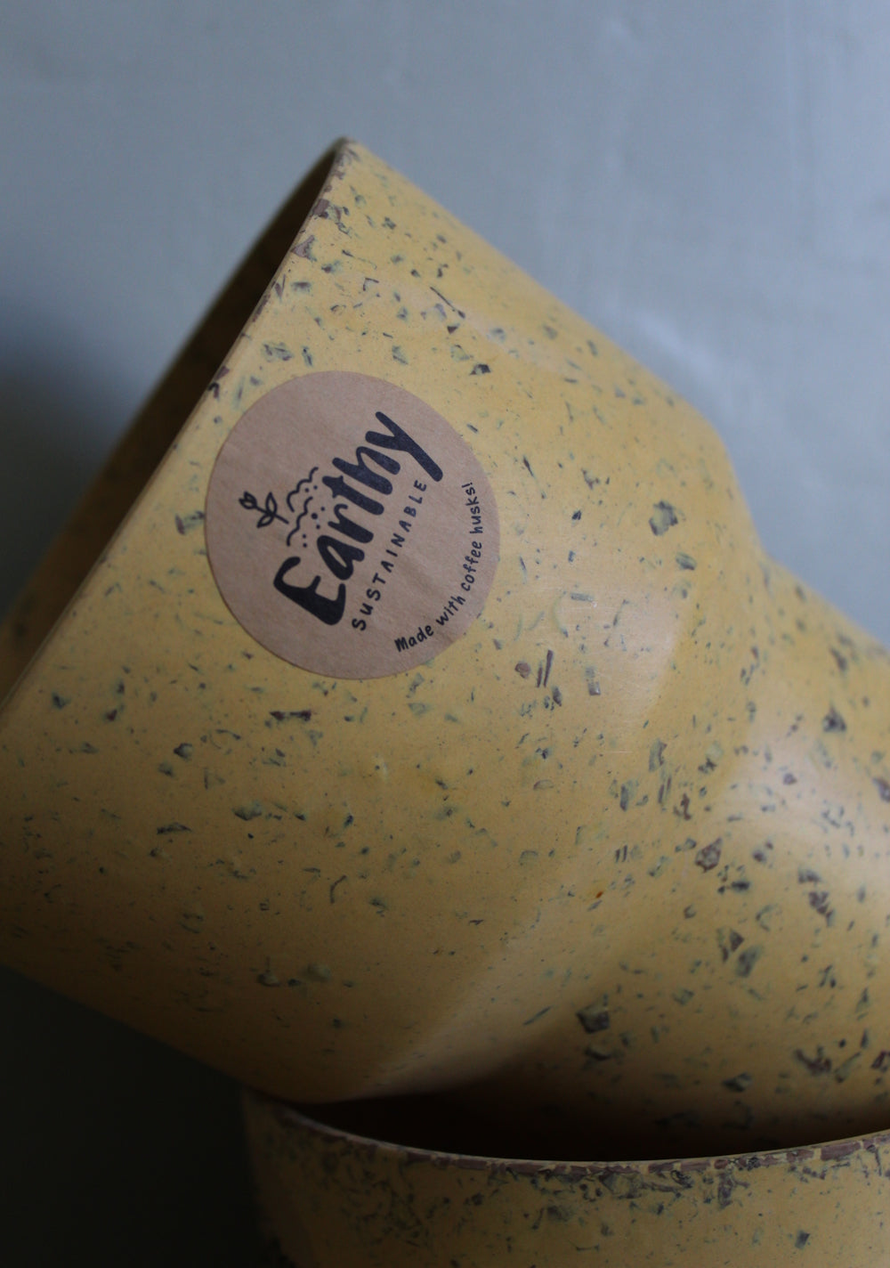 Mustard Yellow Plant Pot by 'Earthy'