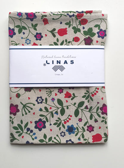 Floral Folk Art Tea towel & Mitt Set