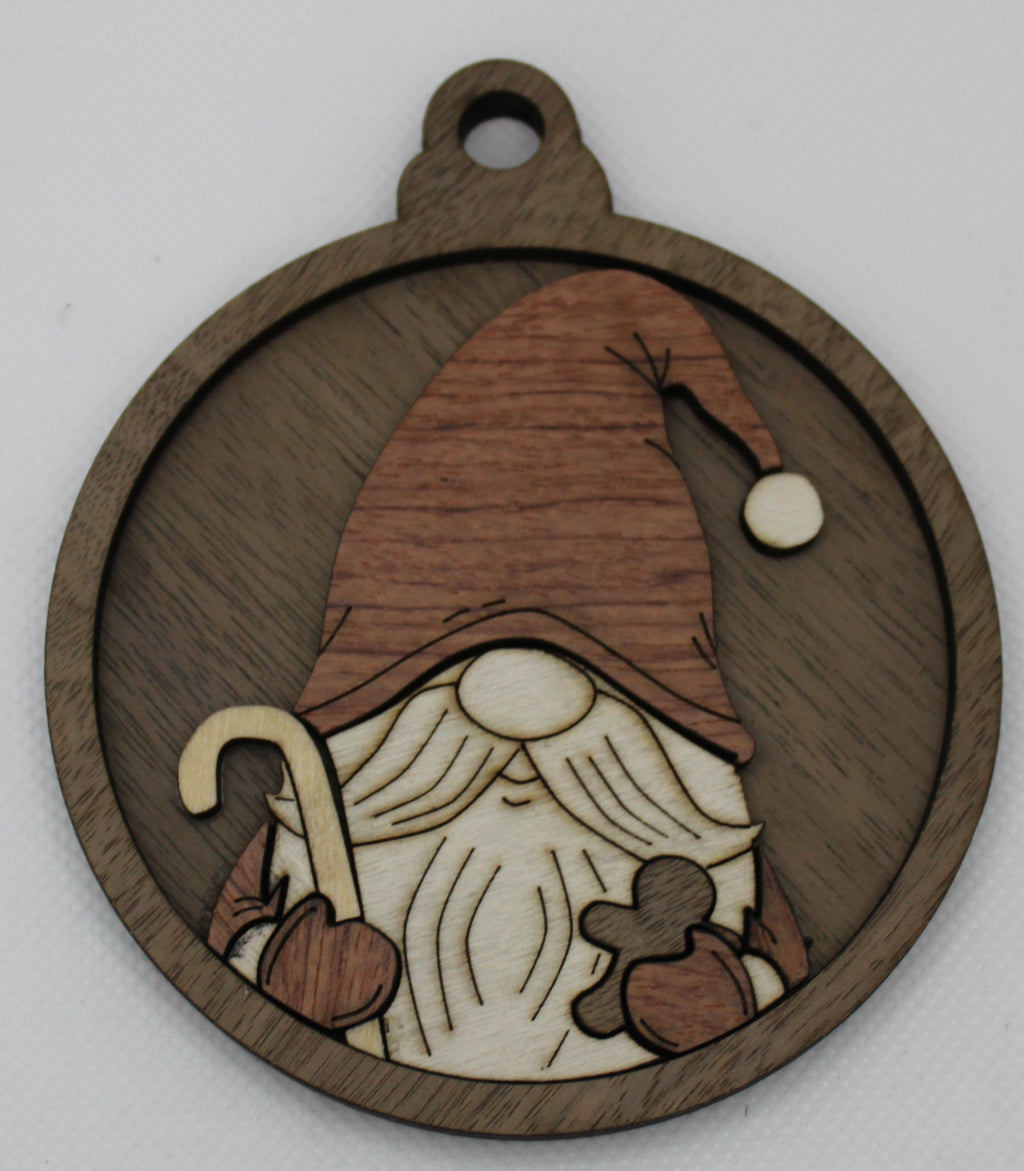 Handcrafted Wooden Christmas Charm Set – 4 Unique Decorations