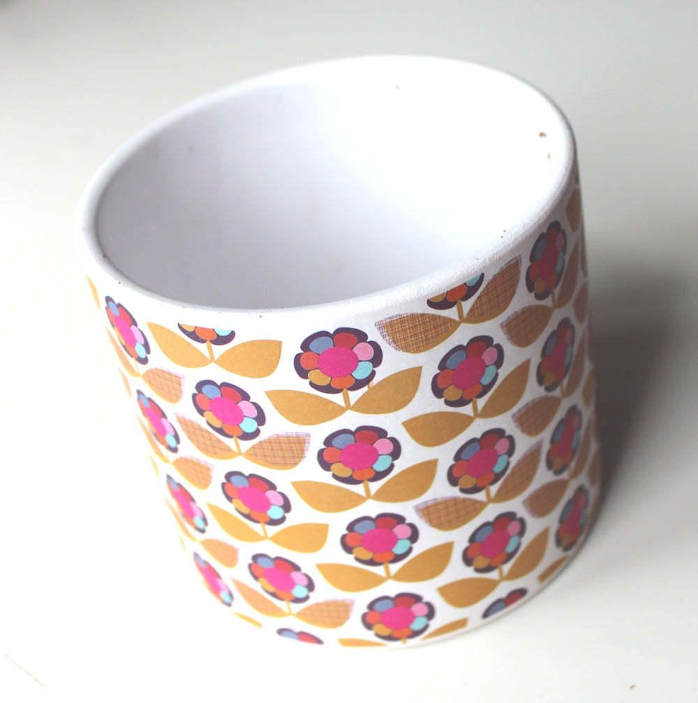 Geometric Flowers - Ceramic Plant Pot