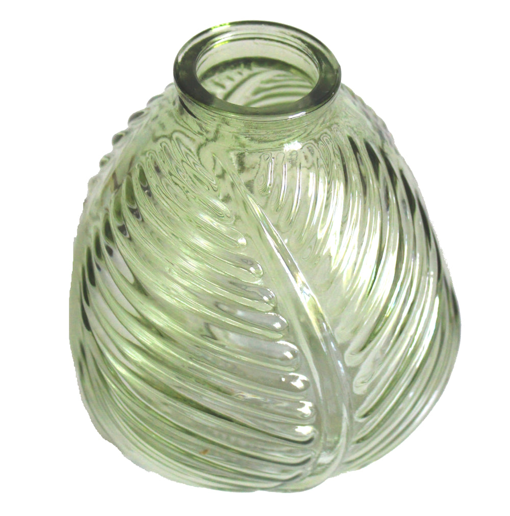 Glass Bulb Vase - Forest Green