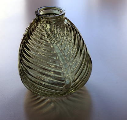 Glass Bulb Vase - Forest Green