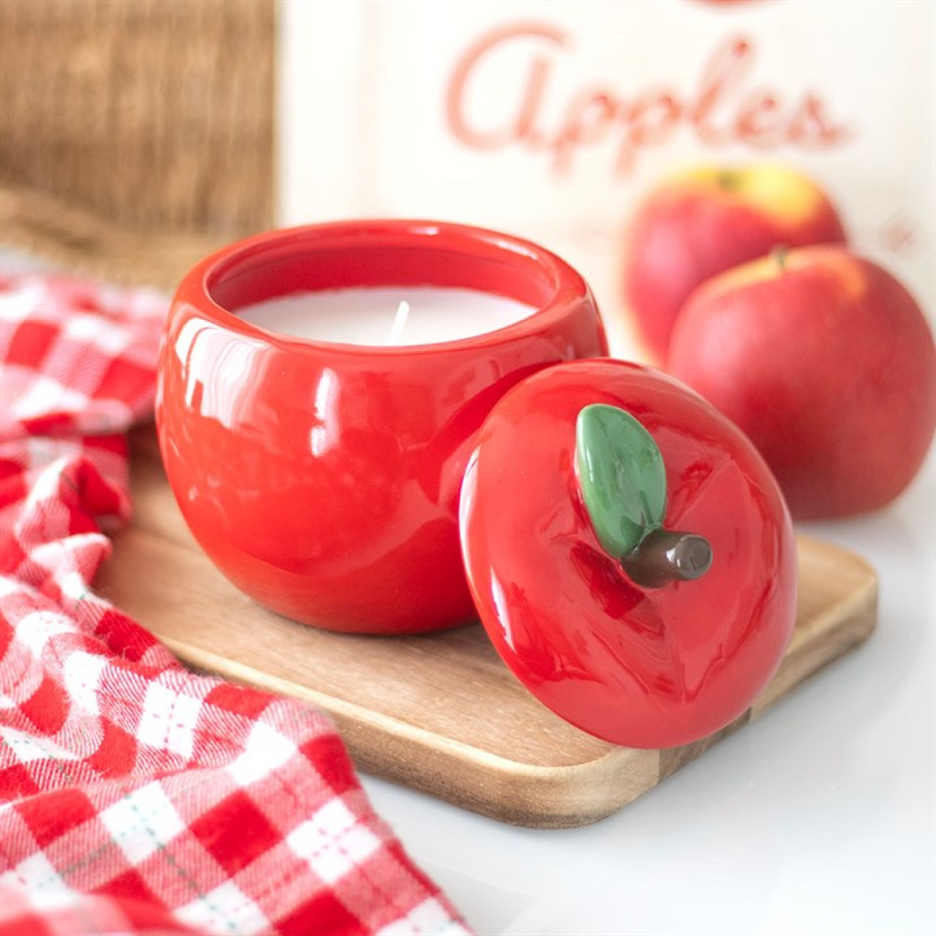 Apple Shaped Candle Jar 🍎