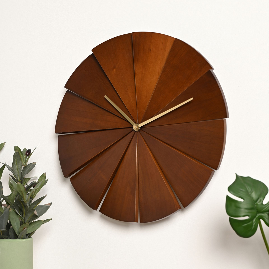 Statement Wooden Wall Clock