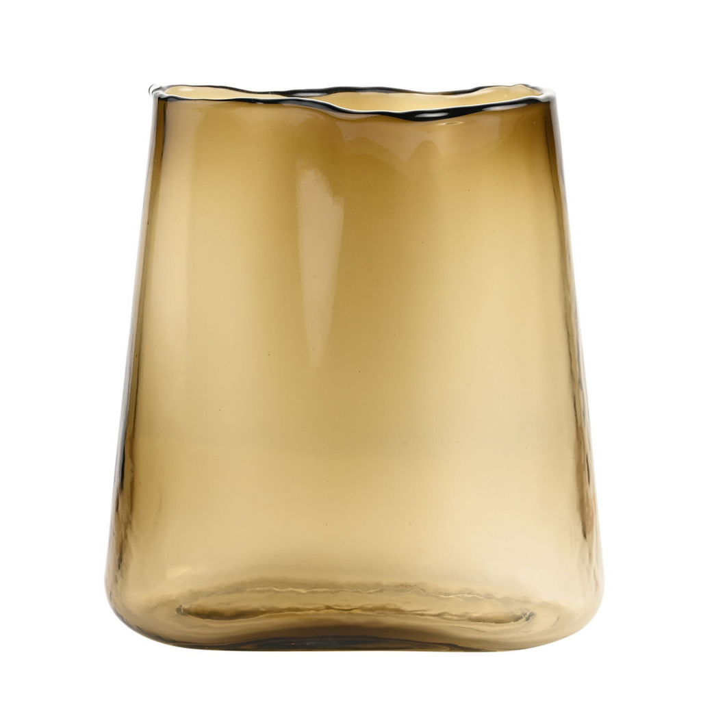 Smoked Glass Contemporary Vase