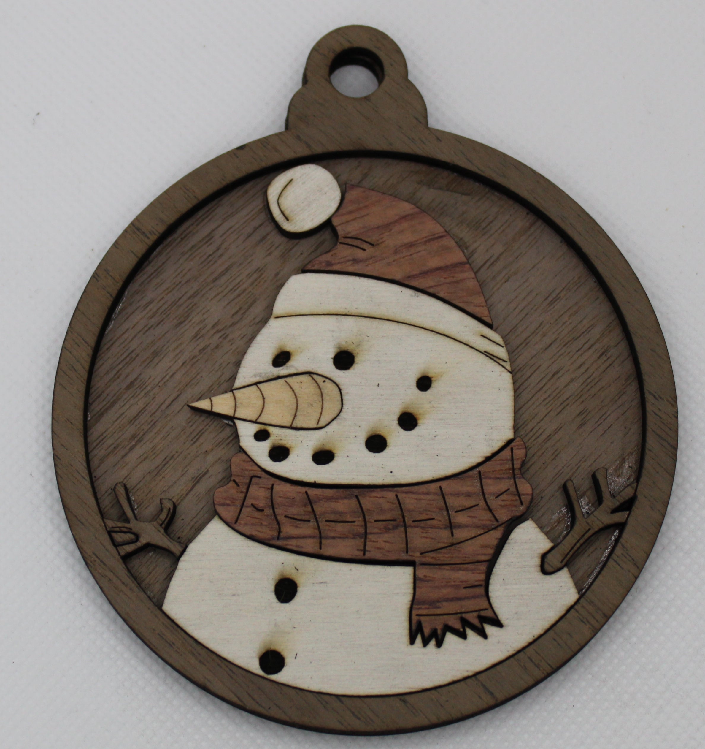 Handcrafted Wooden Christmas Charm Set – 4 Unique Decorations