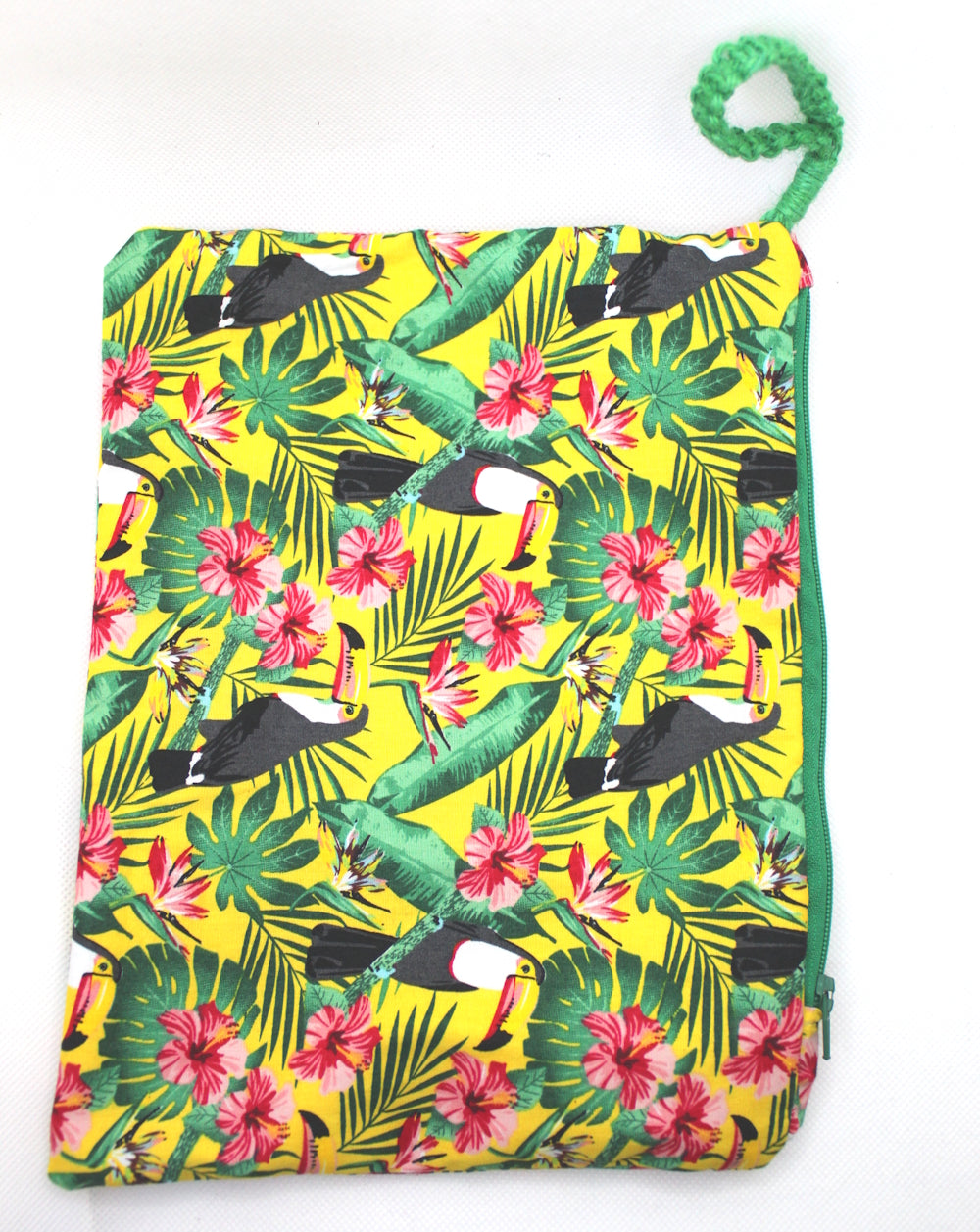 Tropical Toucan - Handmade Zip Pouch