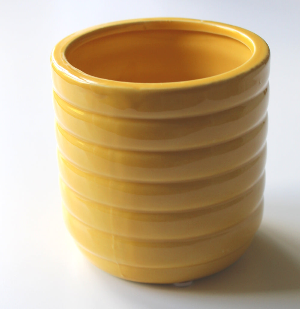 Beehive Plant pot - Mustard